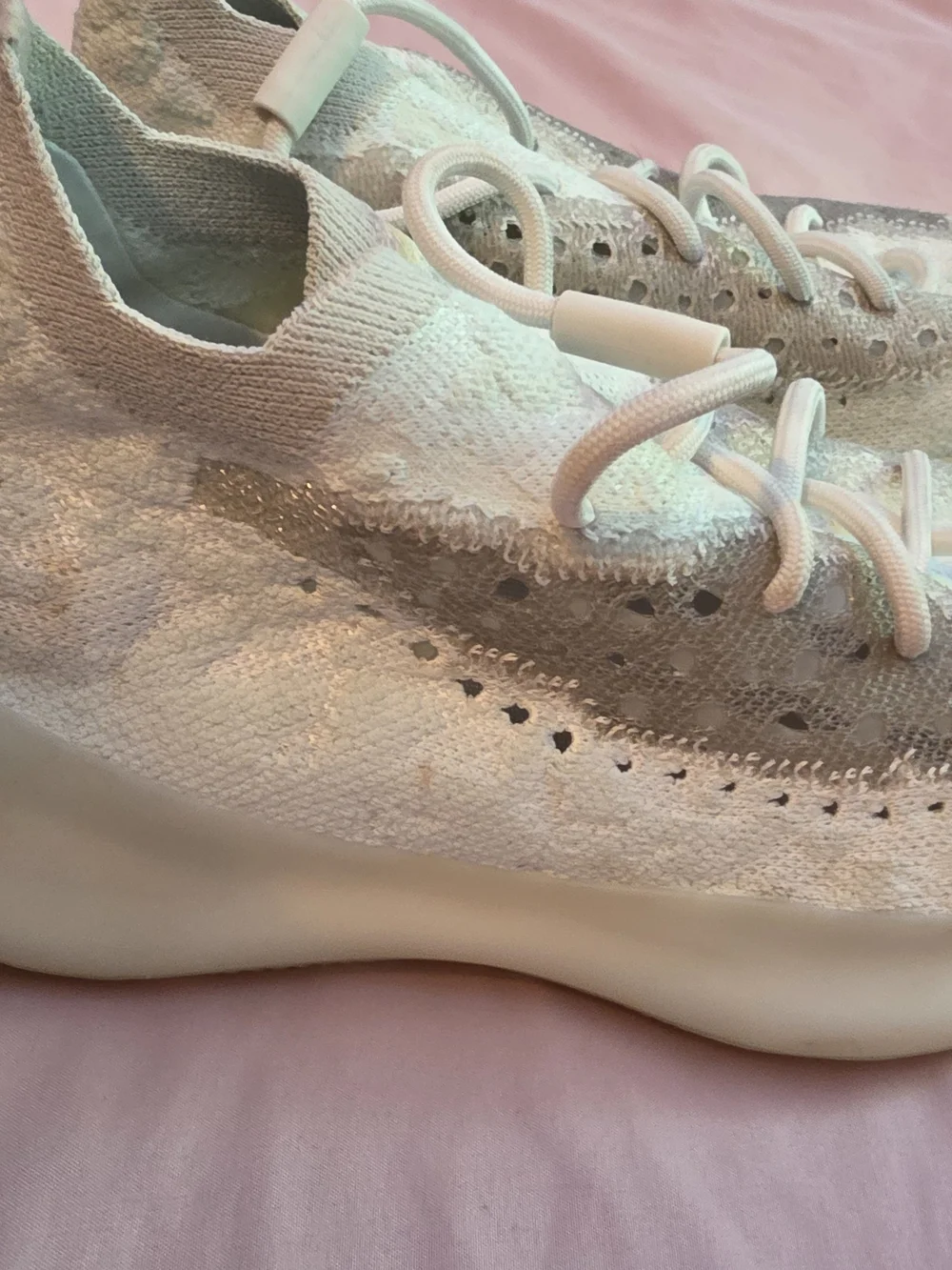 Adidas Yeezy Boost 380 'Calcite Glow' Men's Size 7.5 Pre-owned Sneakers GZ8668